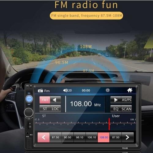 2021 New Som Automotivo Android Apple Internet HD 7-inch MP5 Player Bluetooth Call Reversing Party Control Car Video Players