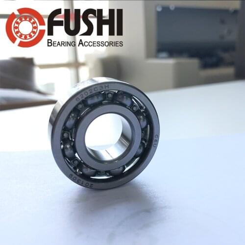 6202 Bearing 15x35x11 mm ABEC-3 P6 ( 2 PCS ) For Motorcycles Engine Crankshaft 6202 OPEN Ball Bearings Without Grease