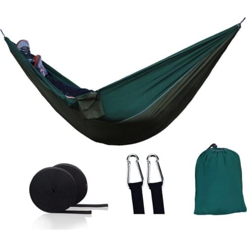 270*140 hanging hammock Portable Parachute Hammock bed Camping Survival Garden outdoor Hunting Leisure Sleeping Hammock