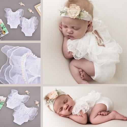 Popodion New 2021New Born Photography Costumes Full Moon Hundred Days Baby Photography Props CHD20467