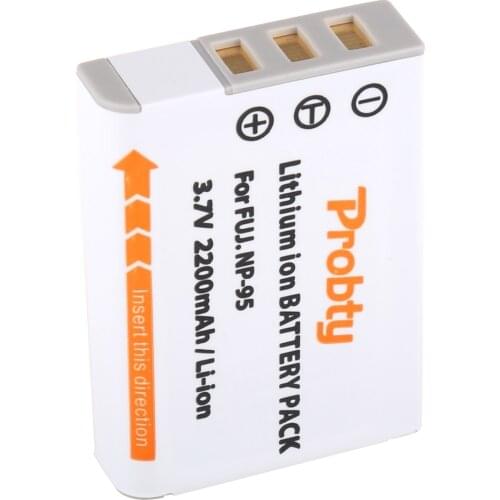 Probty 1pcs NP-95 NP95 DB-90 Battery for Fujifilm X30 X100 X100S X100T X-S1 FinePix F30 FinePix F31 fd F31f Real 3D W1