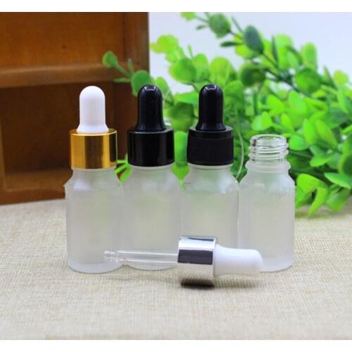 10ml Empty Frosted Glass Squeezable Dropper Bottles with Cap Eye Liquid Dropper Sample Eyes Drop Bottle F20173088