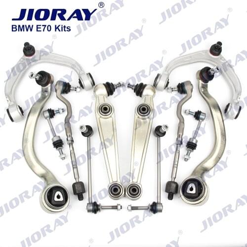 JIORAY Control Arm Ball Joint Stabilizer Link Tie Rod End Assembly Kits For BMW X5 X6 Series E70 E71 E72 30d 40i Hybrid xDrive