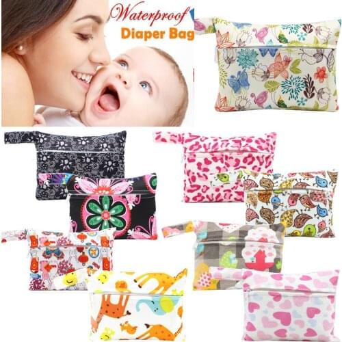 Storage Bag Baby Diaper Bag Nappy Zipper Handbag Stroller Carry Pack Breast Pad Sanitary Napkin Bag Portable Multifunction Cheap