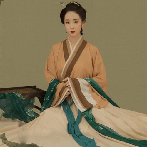 WYJN Traditional Chinese Realistic Painting Hanfu Thematic Photography Stage Performance Costume Female Fairy Dress Cosplay