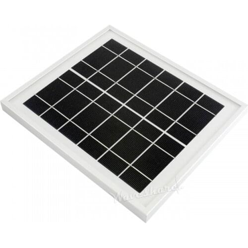 Waveshare Solar Panel (6V 5W) 156 Monocrystalline Cell Toughened Glass surface for use with Solar Power Manager