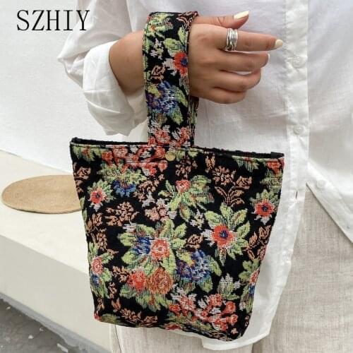 Jacquard Cloth Women Handbags 2021 Retro Wrist Bag Simple Carrying Change Key Case Jacquemus Bags Mobile Phone Pochette Luxe New