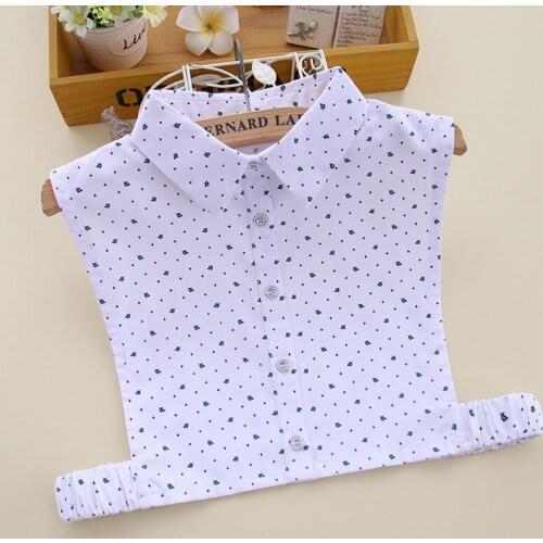 Lapel Fake Collars for Women Shirt Flase Collars Vintage Solid Color Detachable Collar for Sweater Blouse Half Shirt Decoration