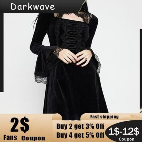 Fashion Autumn New Solid Color Puttee Flared Sleeves Dress Design High Street Gothic Trend Womens Clothing Square Collar 2021