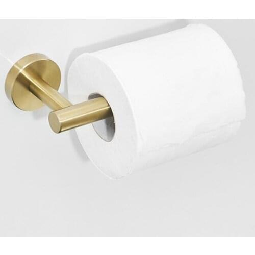 Brush gold Toilet Paper Holder WC paper rack Toilet Paper Holder for Bathroom Accessories Accessories 304 Stainless Steel