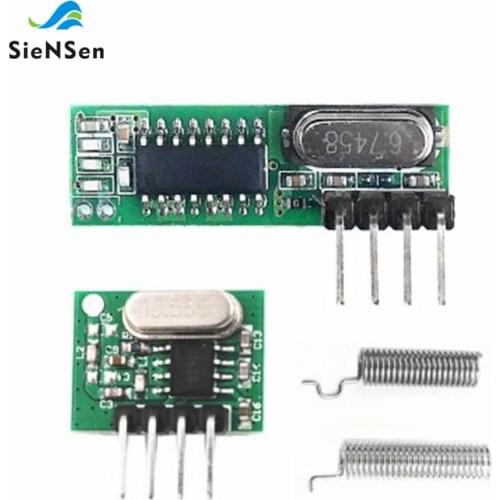 10Pcs/lot Wireless Receiving and Transmitting Module Anti-theft Alarm Smoke Detector Module 433.92MHz Superheterodyne RF Module