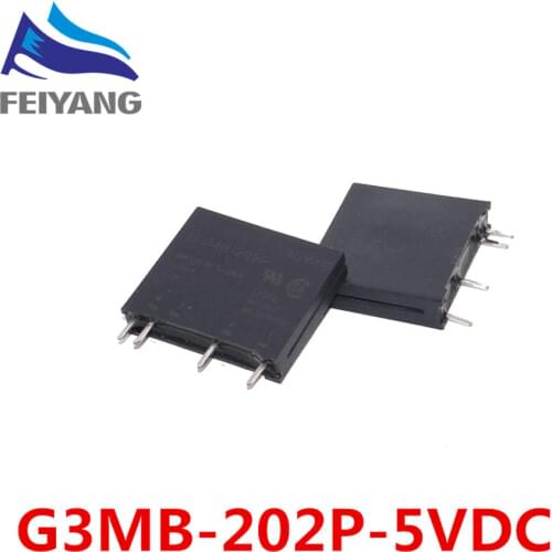 10pcs Solid state relay G3MB-202P-5VDC G3MB-202P-5V G3MB-202P DC-AC PCB SSR In 5VDC,Out 240V AC 2A