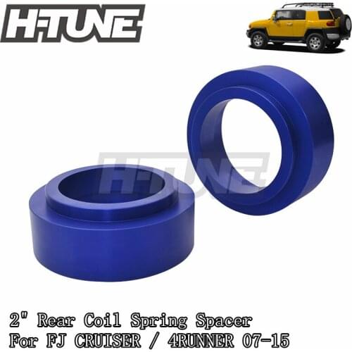 H-TUNE 2" Rear Coil Spring Strut Shock Spacer Leveling Kits for FJ CURISE/4RUNNDER 2WD 4WD 07-15
