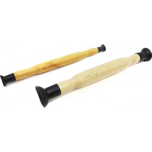2PCS/Set Auto Valve Hand Lapping Grinding Tool Kit Dual-End Suction Cup Lap Stick with Wood Handle, 35mm, 25mm, 18mm, 13mm