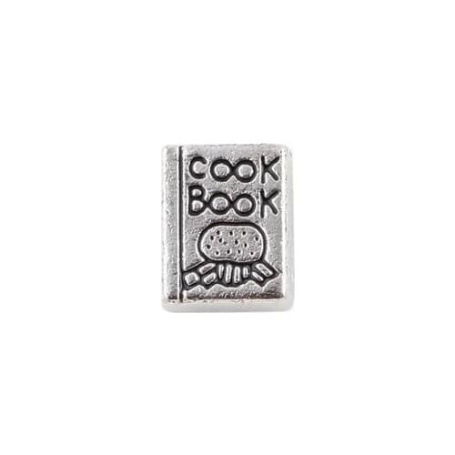 20PCS/lot Cook Book Floating Locket Charms Fit For Magnetic Memory Floating Locket Jewelrys Making