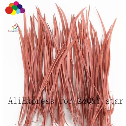 50-200 goose monofilament feather 15-20CM dyed red coffee color DIY craft accessories feather