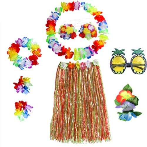 8pcs set Grass skirts Dance Performance Costume Party Decoration Supplies for Children and Adult LXY9