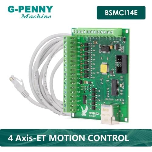 Free shipping! EHC Ethernet MACH3 4 Axis CNC Motion Control Card Power supply 5V DC 5W Power Input Output terminal power 12~36V