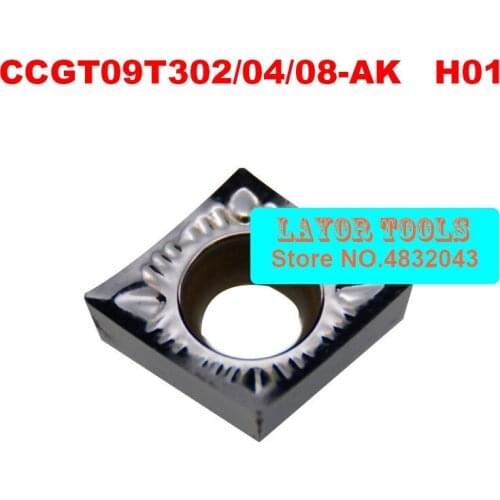 CCGT09T302-AK H01/CCGT09T304-AK H01/CCGT09T308-AK H01, Carbide Turning Inserts For Aluminum ,special Purpose Vehicle Lathe Blade