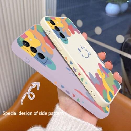 Smiley Case For Samsung Galaxy A32 A22 A12 A02 A02S 4G 5G EU Shockproof Phone Cover