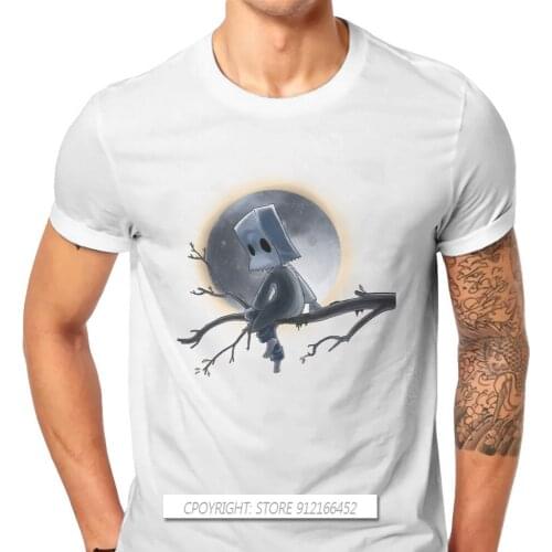 Little Nightmares Six Nomes Runaway Kid Game TShirt For Men Mono Under The Moon Basic Sweatshirts T Shirt Fluffy