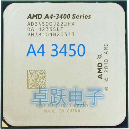 AMD A4-Series A4-3450 3450 2.9 GHz Dual-Core CPU Processor Socket FM1 free shipping