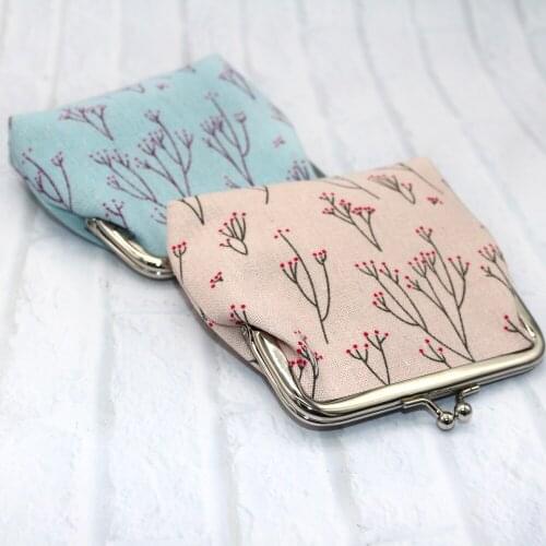 10PCS Unisex Canvas Purse Card Key Mini Purse Pouch Canvas Bag Small Zipper Coin Purse Card Holder Wallet Five Style Available