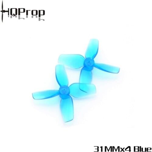 2Pairs HQProp 31MMX4 4-Blade 1.2inch 1mm Shaft Tinywhoop Propeller for RC FPV Racing Freestyle Micro Drones