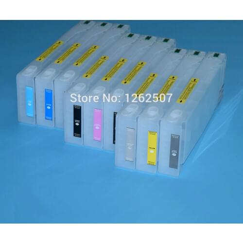 700ml T6361 T6371 Bulk Ciss Refill ink cartridge For Epson PRO 7900 9900 7910 9910 wide format printer machine + 2pcs resetters