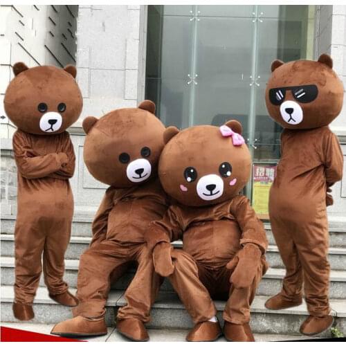 Teddy Bear Mascot Costume Suit Adult Cosplay Halloween Funny Party Game Dress Outfits Clothing Advertising Carnival Xmas Easter