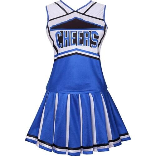Colorful House Womens Cheerleader Costume Uniform Dress