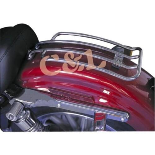 Motorcycle Black Rear Plated Luggage Rack Solo Seat For Harley Sportster 883N 1200 XL 2004-2014