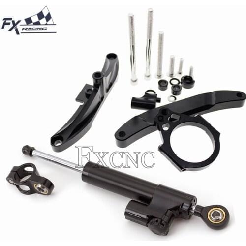 CNC Motorcycle Stabilizer Steering Damper Mounting Bracket Support Kit For Yamaha Yamaha FZ1 FAZER FZ1 2006-2015 2007 2008 2009