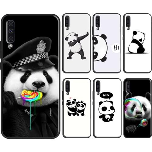 Cute Panda Soft Case For Samsung A21S A20e A10 A20 A40 A50 A70 A12 A52 A11 A31 A41 A51 A71 M31 Coque
