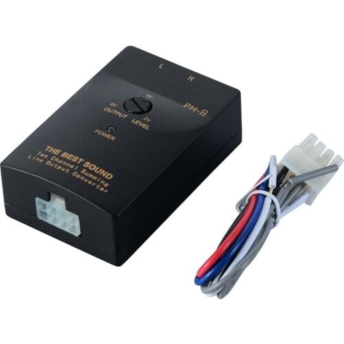 Speaker Signal Durable Easy Installation Subwoofer High To Low Level Car Stereo Amplifier Audio Converters Replacement Output