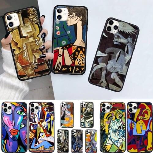Retro Pablo Picasso Street art painting Phone Case for iPhone 11 12 pro XS MAX 8 7 6 6S Plus X 5S SE 2020 XR
