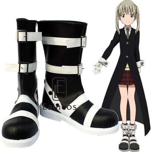 Anime Soul Eater Maka Albarn Boots Cosplay Halloween Party Shoes Custom Made