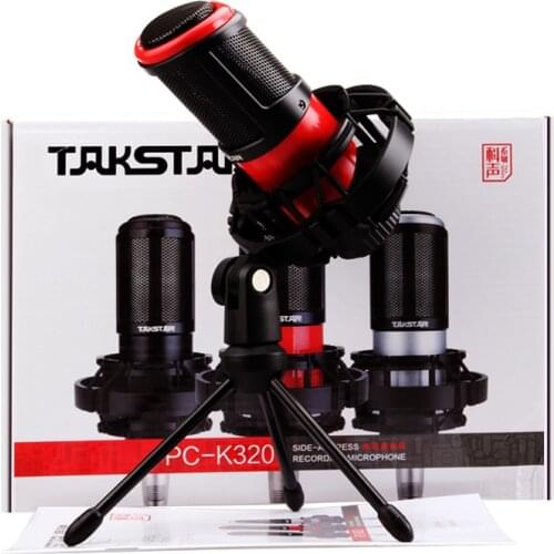 Takstar PC-K320/PCK320 condenser side-address microphone professional for broadcasting, vocal and instrument recording