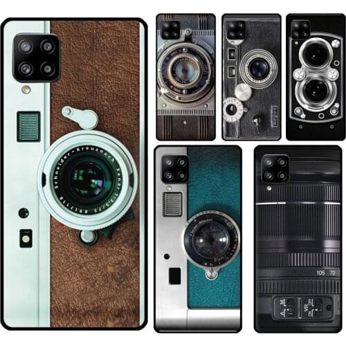 Vintage Camera Lens Case For Samsung A71 A51 A21S A20e A70 A50 A40 A30 A20 A10 A12 A32 A42 A52 A72 A11 A31 A41