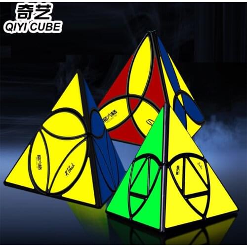 Magic cube puzzle QiYi Qiyi Justin Eplett cube pyramid JinZong Golden rice-pudding professional twist wisdom game cube toys