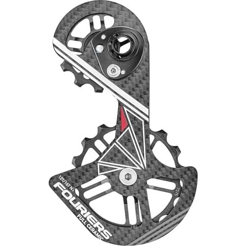 FOURIERS Road Bicycle Rear Derailleur Pulleys Carbon Cage full ceramic bearing jockey wheels 12T-16T Fit RD 9000/9070/6800/6870