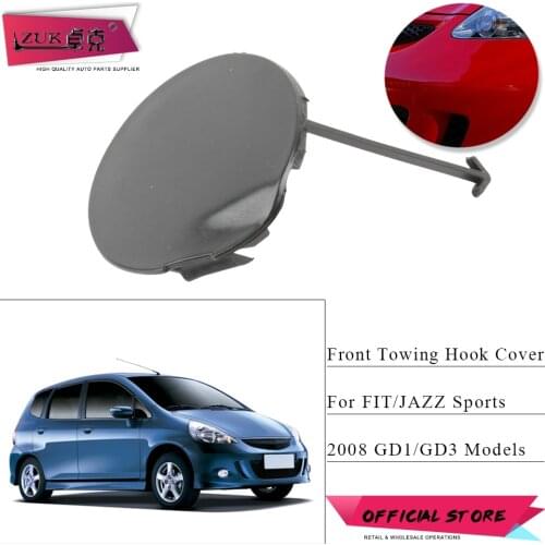 ZUK Front Bumper Towing Hook Cover Hauling Hook Cap Case Lid For HONDA FIT JAZZ Sports GD1 GD3 2008 OE# 71104-SAA-Z00 Base Color
