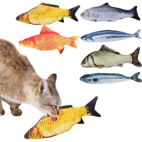 1pc Catnip Toys Lifelike Realistic Fish Shape Bite Resistant Cat Chew Toy Pet Toy With Catnip Pet Supplies Cat Favors