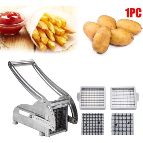 1pc Stainless Steel Potato Cutting Machine Non-slip French Fries Cutter Home Use Potato Slicer Chopper Cucumber Kitchen Gadgets