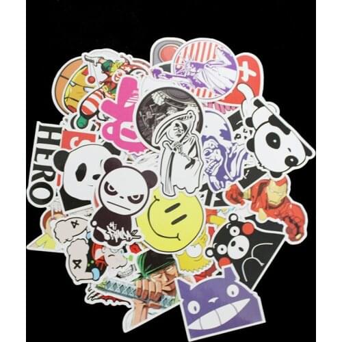 100 Pcs Type G Not Repeating Stickers Decor Toy Styling Television Decal Laptop Motorcycle Skateboard Doodle Diy Sticker