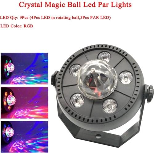 11W RGB LED Crystal Magic Ball Led Stage Lamp DJ KTV Disco Laser Light Party Lights Sound IR Remote Control Christmas Projector