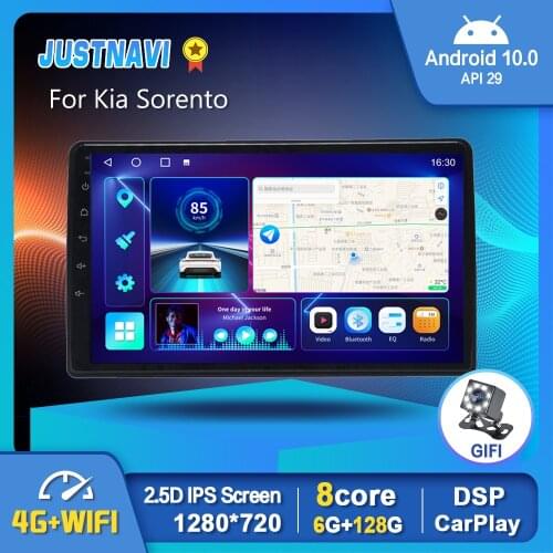 EKIY 1280*720P Android 10 Multimedia GPS Car Radio Stereo For Kia Sorento 2013 2014 Carplay Auto OBD DSP GPS 4G No 2 din DVD 9