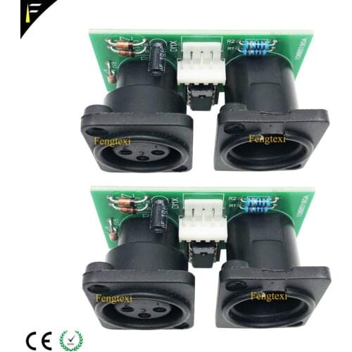 2pcs 7R/5R 200/230 DMX512 Signal Connect Board Part Little PCB 3pin XLR DMX Connector with Chip Board Repair Replacement