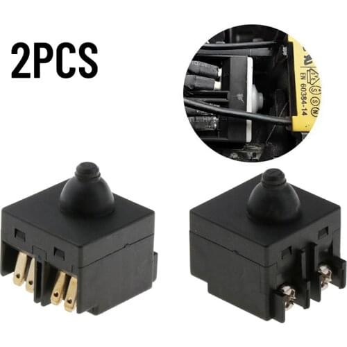 2Pcs Electric Grinder Push Button Switch Power Tool Speed Control Switches For 100mm 4" Angle Grinder