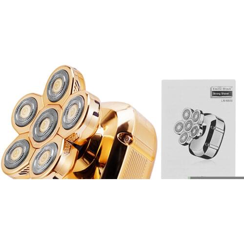 6 in 1 Cutter Clipper Shaver For Men 6 Floating Head Waterproof Electric Razor Multifunction LCD Display Rechargeable Trimmer